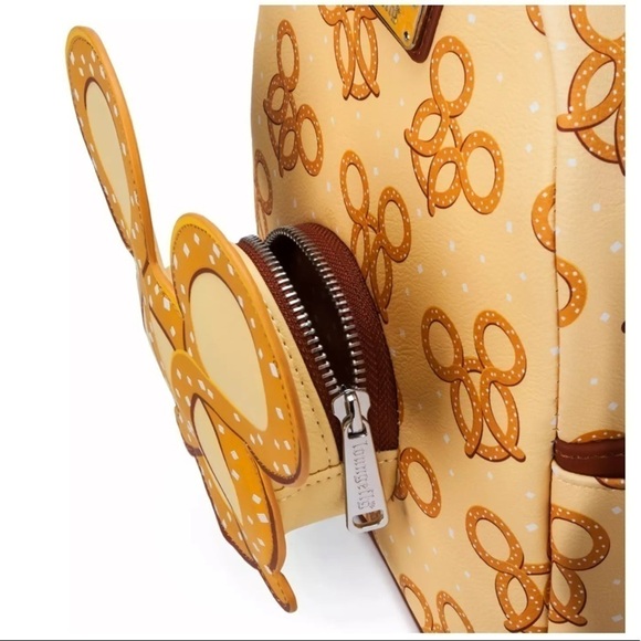 Mickey Mouse Pretzel Loungefly Backpack - Picture 4 of 11